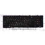 Клавиатура для ноутбука Dell Inspiron 1764 черная, фото 1