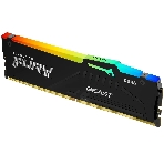 Оперативная память Kingston Fury Beast, DDR5, 16Gb (1x16Gb), 5600MHz, CL36, DIMM, с радиатором, RGB, черный, фото 1