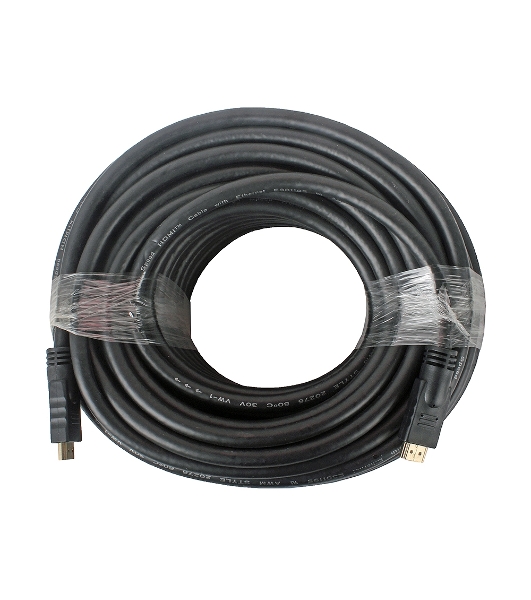 Кабель Cablexpert HDMI CC-HDMI4-30M, 19M/19M, v1.4, медь, позол.разъемы, экран, усилитель сигнала, 30м, черный, пакет