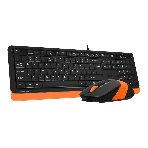 Комплект клавиатура+мышь A4Tech FStyler F1010 проводной, USB, 1600 DPI, чёрный/оранжевый, фото25
