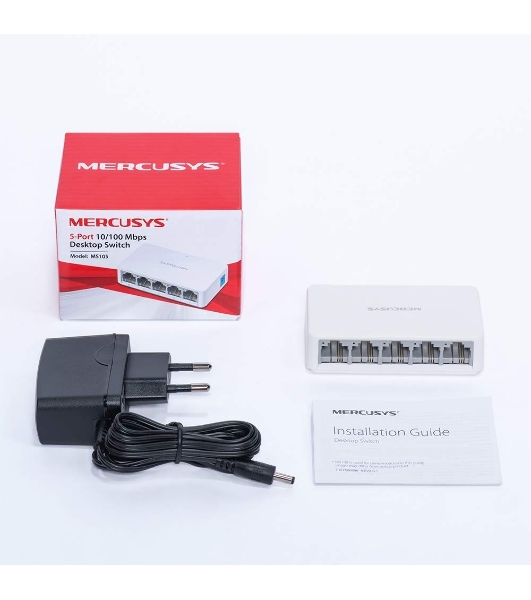Коммутатор Mercusys MS105, 5 портов Ethernet 100 Мбит/с