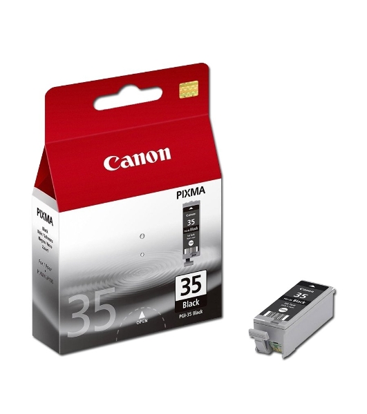 Картридж струйный Canon PGI-35Bk (1509B001) черный (9.30 мл, 200 стр.) для Canon PIXMA iP100, iP110
