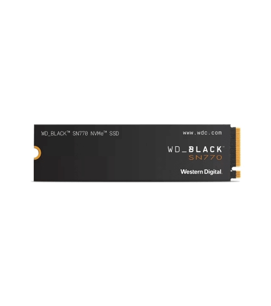 Накопитель SSD WD Black SN770 NVMe, 1.0Tb, M.2(22x80мм), NVMe, PCIe 4.0 x4, 3D TLC, R/W 5150/4900Mb/s, IOPs 740 000/800 000, TbW 600, DWPD 0.3 (12 мес.)
