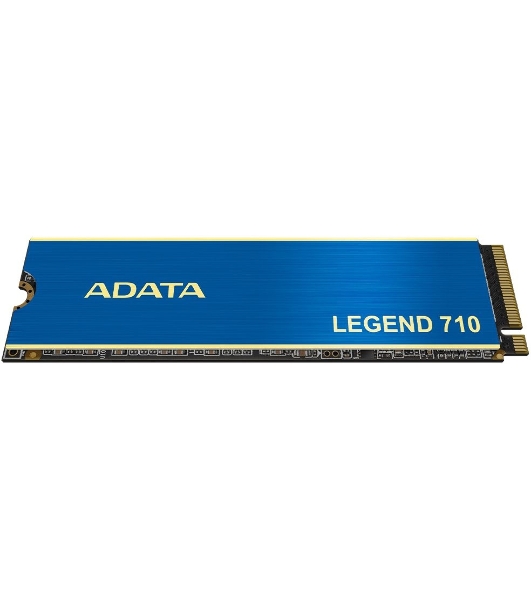 Накопитель SSD ADATA LEGEND 710, 256Gb, PCIe 3.0 x4, M.2 2280, NVMe, R/W 2100/1000, с радиатором