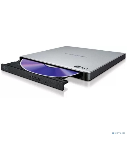 Оптический привод DVD-RW LG GP57ES40 серебристый USB внешний