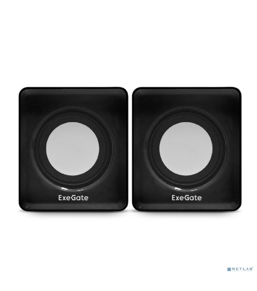 Акустическая система 2.0 ExeGate EX287057RUS Disco 140 Black (питание USB, 2х3Вт (6Вт RMS), 100-20000Гц, черный)