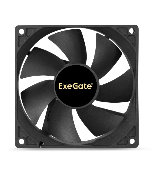 Вентилятор для корпуса ExeGate EX09225B3P черный, 92 мм, 2150 об/мин, 27 дБ, 3 pin