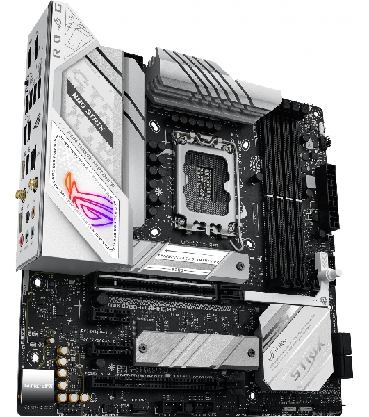 Материнская плата ASUS ROG STRIX B760-G GAMING WIFI, LGA 1700, Intel B760, 4xDDR5, 4xSATA, 2xM.2, 1xPCIe 5.0 x16, 1xPCIe 4.0 x4, 1xHDMI, 1xDP, 1x 2.5Gb LAN, 1xUSB-A 3.2 Gen 2, 2xUSB-A 3.2 Gen 1, 4xUSB-A 2.0, 1xUSB-C 3.2 Gen 1, 1xUSB-C 3.2 Gen 2x2, 5x3.5 мм, 7.1, mATX