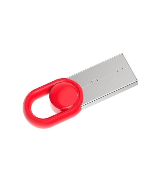 Флешка USB Netac UM2 (NT03UM2N-032G-32RE), 32Gb, USB 3.0, R/W 130/50, серебристый/красный