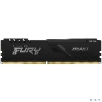 Оперативная память Kingston Fury Beast, DDR4, 8GB (1x8GB), 3600MHz, CL17, DIMM, с радиатором, черны, фото7