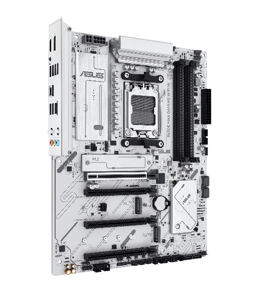 Материнская плата ASUS B650E MAX GAMING WIFI W, AM5, AMD B650, 4xDDR5, 4xSATA, 3xM.2, 1xPCIe 5.0 x16, 1xPCIe 4.0 x4, 2xPCIe 3.0 x1, 1xDP, 1xHDMI, 1x2.5Gb LAN, Wi-Fi 6E, Bluetooth 5.3, 1xUSB-C 10Gbps, 3xUSB-A 10Gbps, 2xUSB-A 5Gbps, 2xUSB-A 2.0, 3x3.5 мм, 7.1, ATX