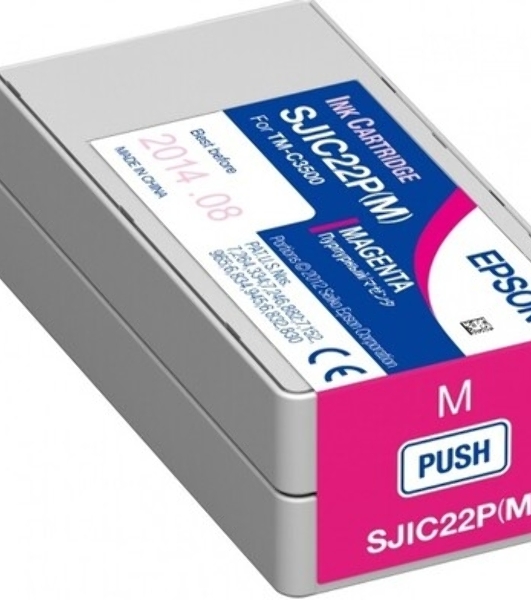 Картридж струйный SJIC22P(M): INK CARTRIDGE FOR TM-C3500 пурпурный