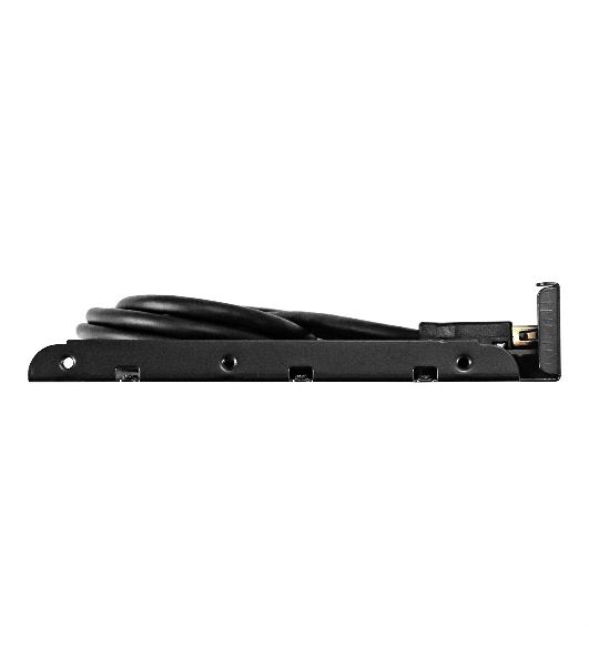 Планка USB на переднюю панель ExeGate U3H-616, 3,5', 2хUSB3.0+1хTypeC, черная, металл, подсоединение к мат. плате