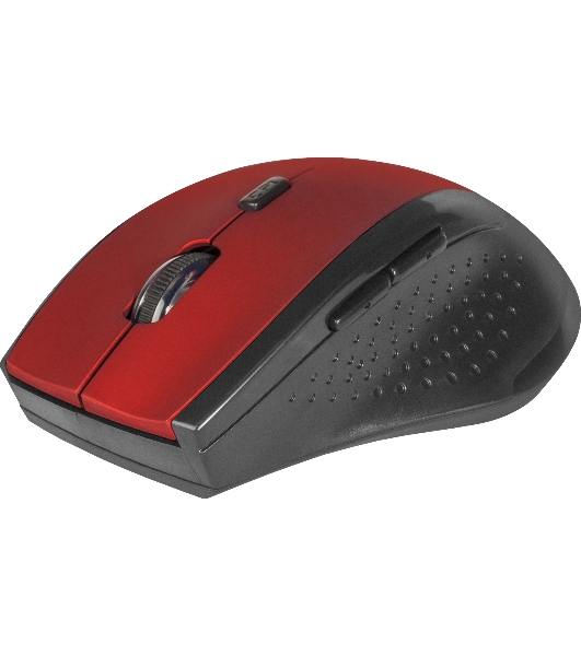Мышь беспроводная Defender Accura MM-365 красный, 1600 dpi, радиоканал, USB, кнопки - 6
