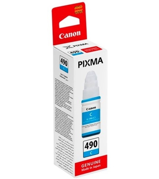 Чернила Canon GI-490C 0664C001 голубой (70 мл) для Canon Pixma G1400/2400/3400