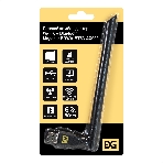 Сетевой комбо-адаптер Wi-Fi 6 + Bluetooth ExeGate EDWA-BT53-AX900 (BT5.3, Dual Band Wi-Fi AX (a/b/g/n/ax), чипсет Realtek8851, 2.4 ГГц до 286 Мбит/с + 5.8 ГГц до 600 Мбит/с, 1x5dBi внешняя антенна, USB 2.0), фото 1