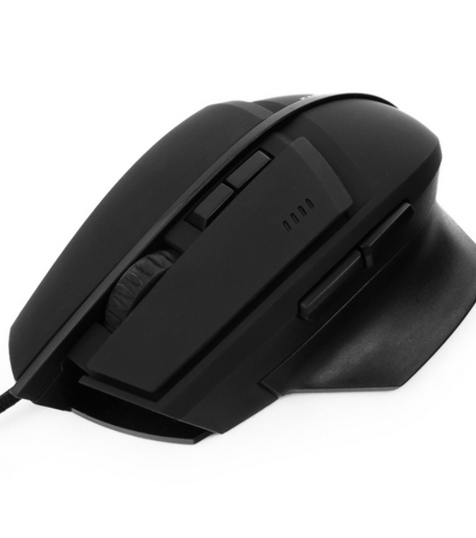 Мышь проводная Гарнизон GM-740G черный, 3200 dpi, USB, кнопки - 7