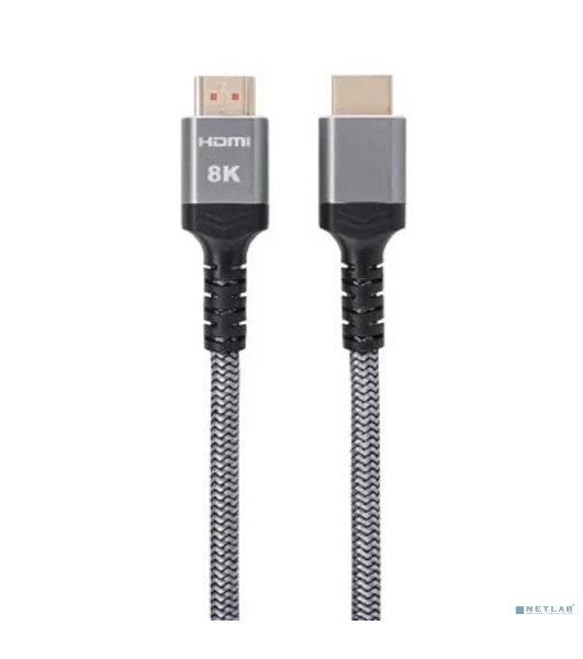 Кабель HDMI 19M/M,ver. 2.1 8KX60Hz (Econom) оплетка 1.5m iOpen ACG859A-1.5