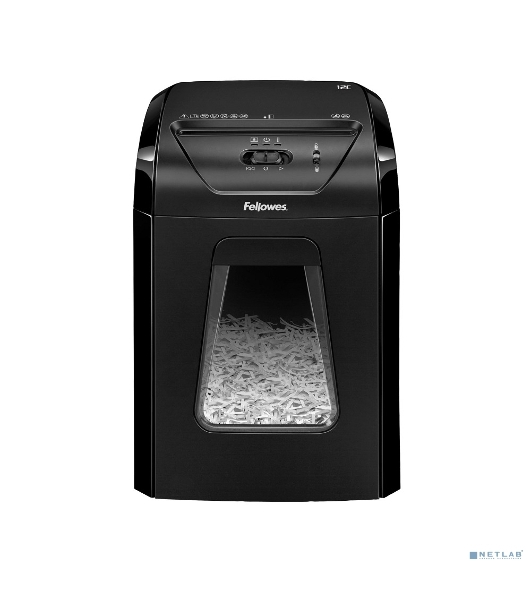Шредер Fellowes PowerShred 12C FS-71201 DIN P-4, 4х40мм, 12лст., 18лтр.,Safety Lock