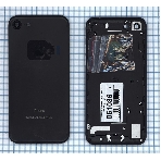 Задняя крышка для iPhone 7 (4.7) черный-пречерный Jet Black, фото 1