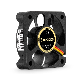 Вентилятор для корпуса ExeGate EX05010S3P-5 черный, 50 мм, 5500 об/мин, 27 дБ, 3 pin