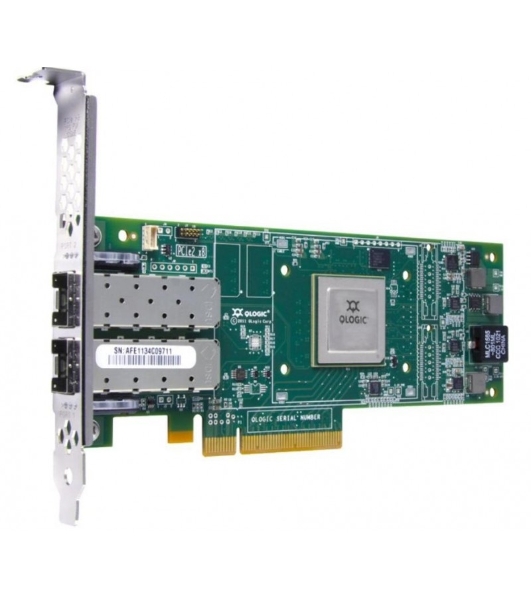 Контроллер Qlogic QLE2672-CK 16Gb Dual Port FC HBA x8 PCIe LC multi-mode optic