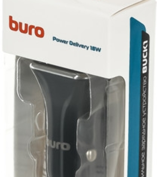 Автомобильное зарядное устройство Buro BUCK1 3A PD черный
