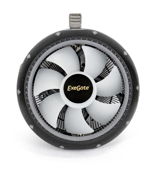 Кулер для процессора ExeGate Dark Magic EE126M-PWM.RGb черный, 120 мм, алюминий, 2000 об/мин, 24 дБ, 4 pin, 100 Вт, 65 мм