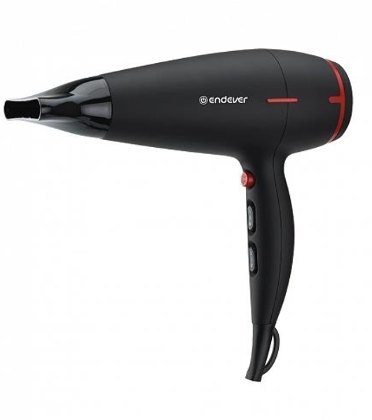 Фен Endever Aurora-472 черный, 2400 Вт, ионизация