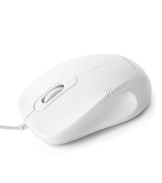 Мышь проводная Crown CMM-502 белый, 1000 dpi, USB, кнопки - 3
