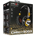 Гарнитура Crown CMGH-3003 чёрный/оранжевый, проводная, подсветка, фото5