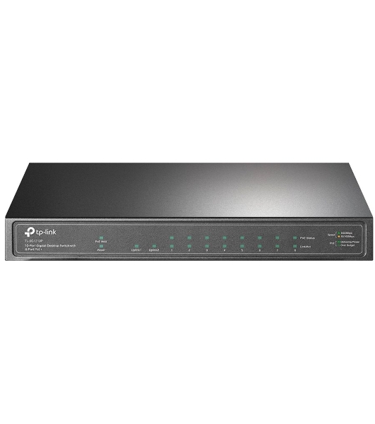 Коммутатор TP-Link TL-SG1210P 10-портовый гигабитный настольный с 8 портами PoE+ SMB