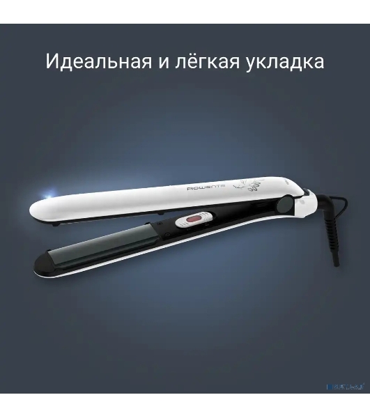 Выпрямитель для волос Rowenta Easyliss Pure SF1628F0 белый/серый, 25 мм, 200 °C, 1 режим