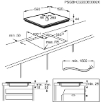 Индукционная варочная панель Electrolux CIS62450 на 4 конфорки, сенсорный слайдер DirectAccess, SenseCookBoil,Stop&Go, PowerBoost и Bridge, мощность: 7.8-11.7 кВт, независимая установка, размеры (ШхГ): 59x52 см,, фото4