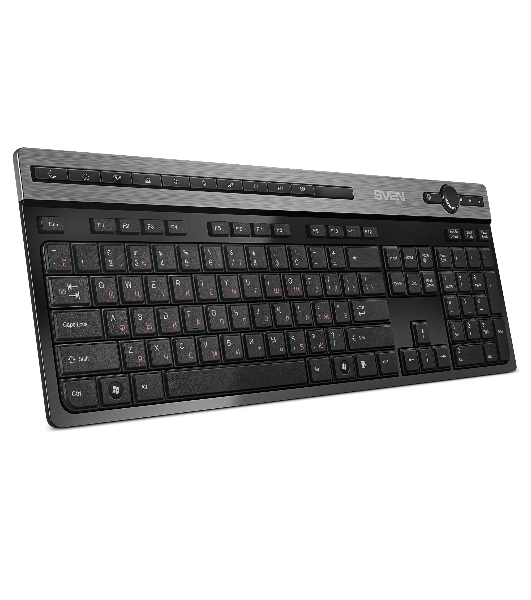 Клавиатура SVEN KB-E5500W беспроводная, радиоканал, чёрный