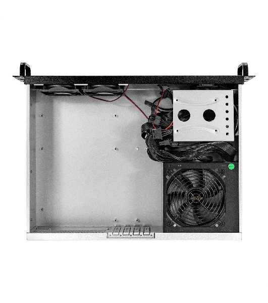 Серверный корпус ExeGate Pro 2U330-03 RM 19', высота 2U, глубина 330, БП 1100PPH-SE, 2*USB