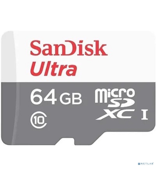 Флеш карта microSD 64Gb SanDisk microSDXC Class 10 Ultra UHS-I 100Mb/s