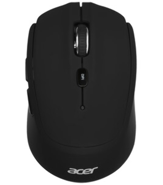 Мышь беспроводная Acer OMR040 черный, 1600 dpi, радиоканал, USB, кнопки - 6