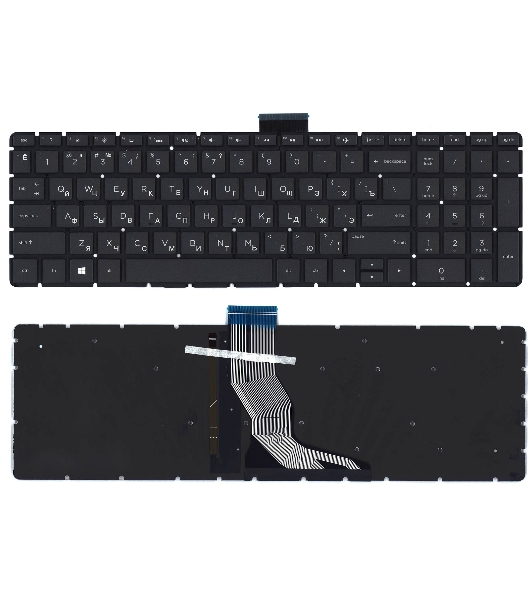 Клавиатура для ноутбука HP 15-BW 250 G6 черная с подсветкой