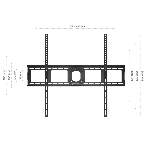 Кронштейн ONKRON UF4 55'-100' макс. 800x600, наклон 0º, поворот 0º, от стены 35мм, вес до 75кг, черный, фото26