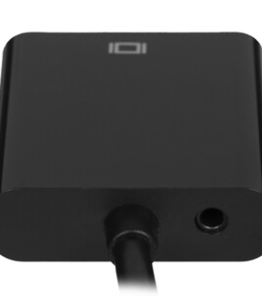 Кабель HDMI->VGA Cablexpert A-HDMI-VGA-03-6, 19M/15M + 3.5Jack, медь, позол.разъемы, 1.8м, черный, пакет