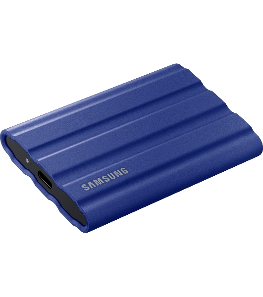Внешний SSD Samsung T7 Shield, 2TB, USB 3.2 Gen 2 Type-C, R/W 1050/1000, синий