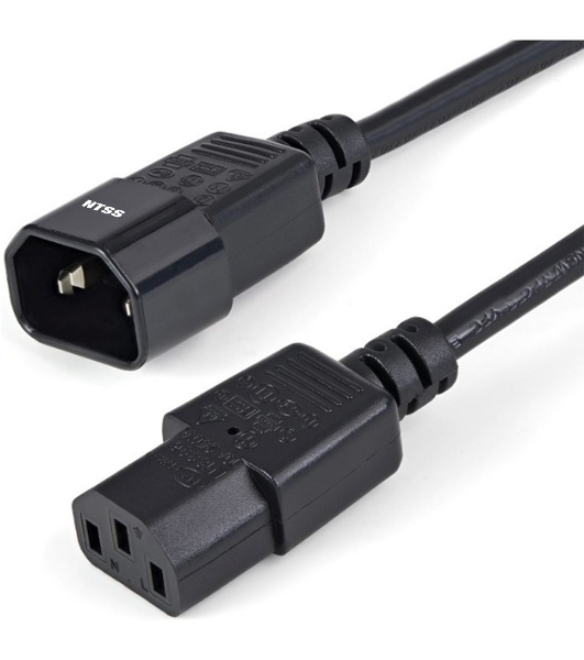 Шнур питания NTSS NTSS-PC13142 C13-С14 проводник.:3x0.75мм2 1.8м 220/250В 10А черный