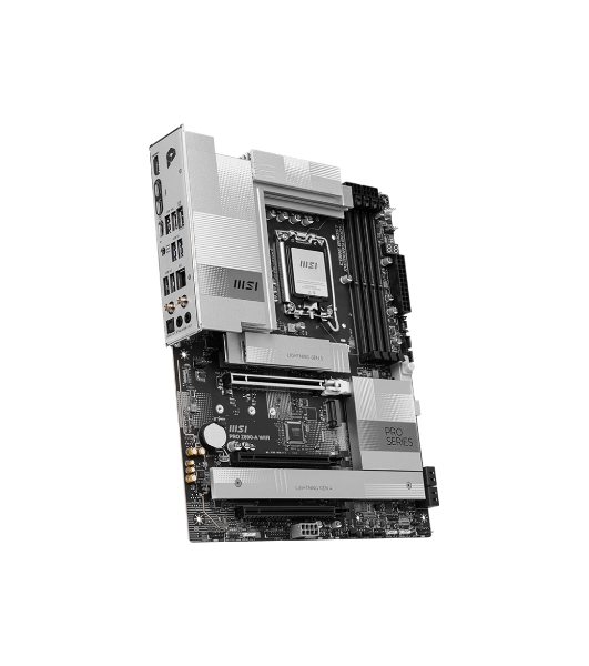 Материнская плата MSI PRO Z890-A WIFI, LGA 1851, Intel Z890, 4xDDR5, 4xSATA, 4xM.2, 1xPCIe 5.0 x16, 2xPCIe 4.0 x4, 1xHDMI, 2xUSB-C Thunderbolt 4, 1xUSB-C 3.2 Gen 2, 3xUSB-A 3.2 Gen 2, 4xUSB-A 3.2 Gen 1, 1x 5Gb LAN, 2x3.5 мм, 7.1, ATX