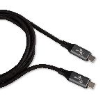 Кабель USB4.0 Cablexpert CC-USB4-CMCM-BR-1.8M, Type-C/Type-C, 5А, 240Вт, PD3.1/QC4.0, 40Gbps, медь, Pro, 1.8м, черный, пакет, фото2