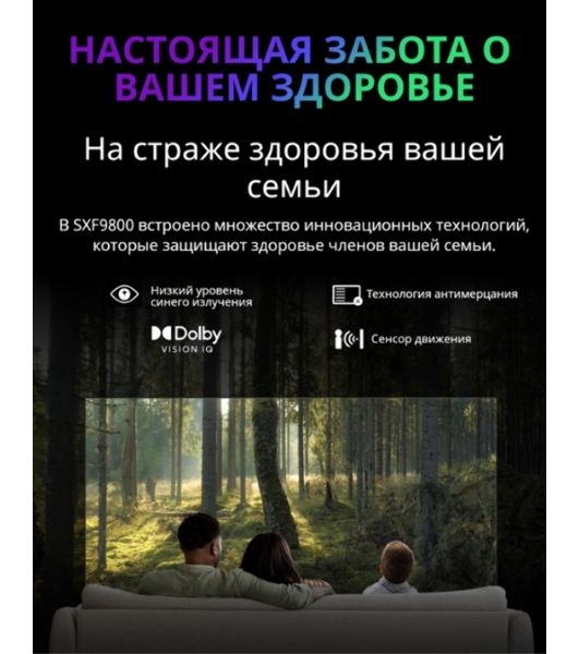 Телевизор Skyworth 65' 65SXF9800 черный OLED 4K UHD 120Hz Smart TV