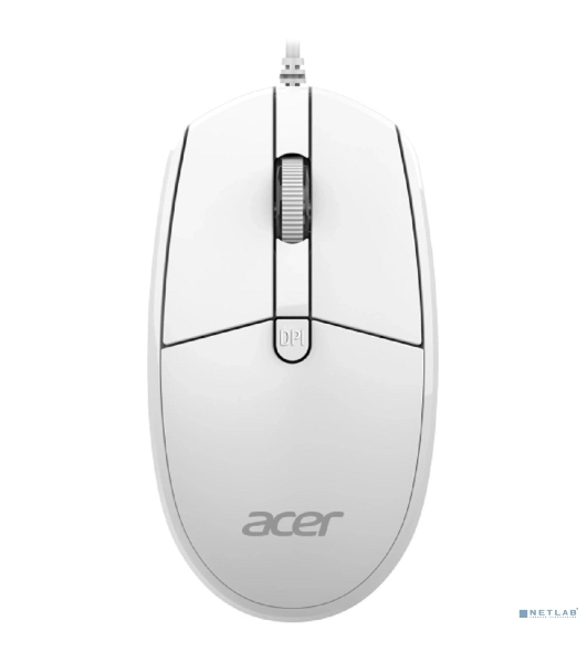 Комплект клавиатура+мышь Acer OCC400 проводной, USB, 2000 DPI, белый