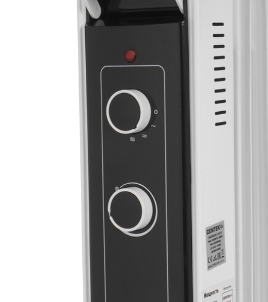 Обогреватель масляный Centek CT-6221-5 (5 секций) белый, 400/600/1000 Вт, 12,5 м2, 3 режима, термостат