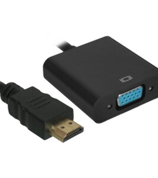 Кабель HDMI->VGA Cablexpert A-HDMI-VGA-03-6, 19M/15M + 3.5Jack, медь, позол.разъемы, 1.8м, черный, пакет