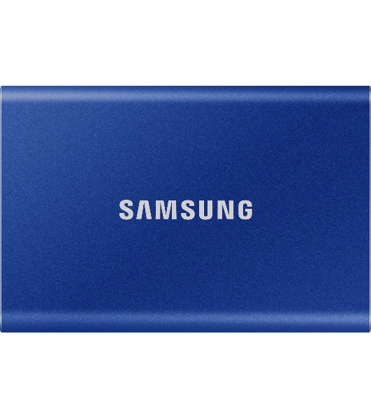Внешний SSD Samsung T7, 2TB, USB 3.2 Gen 2 Type-C, R/W 1050/1000, синий